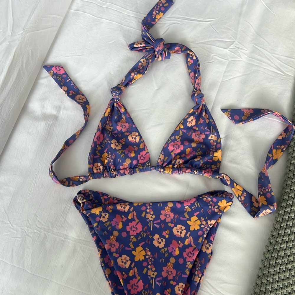 Skatie Bikini - Darby Top and Salty Bottom in Charlotte (Small)